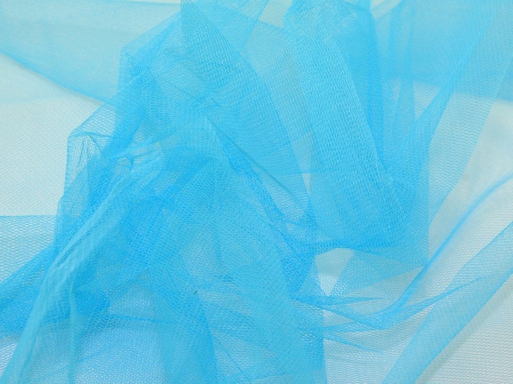 Dress Netting Turq 10 Mtrs (Peacock) - Click Image to Close